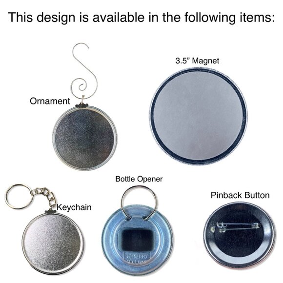 Tropical Guinea Pig Pinback Button, Magnet, Keychain, Bottle Opener or Ornament - Picture 11 of 12